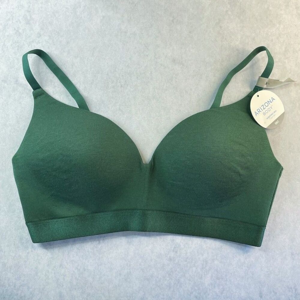Arizona T Shirt Bra Womens Size 36C Molded Wire Free Convertible Bra NEW!